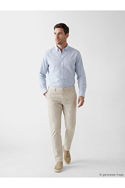 LC Waikiki بنطلون تشينو رجالي ضيق من أوزماركا للموسم الجديد