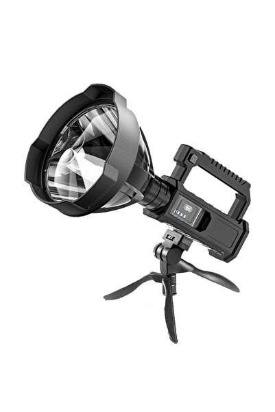 Antoniabeautyshop Powerful Rechargeable LED Flashlight with Tripod, USB Power...