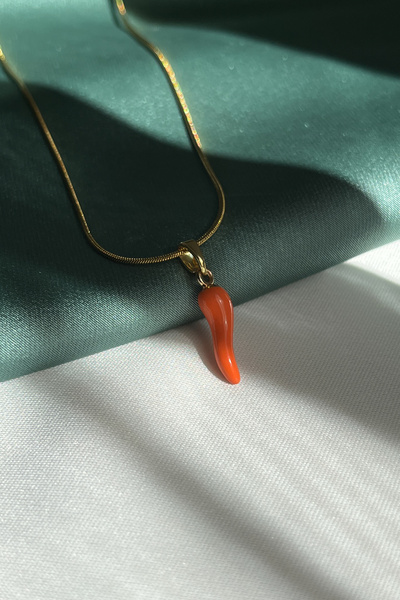 Berilya Aksesuar Pepper Figured Steel Necklace