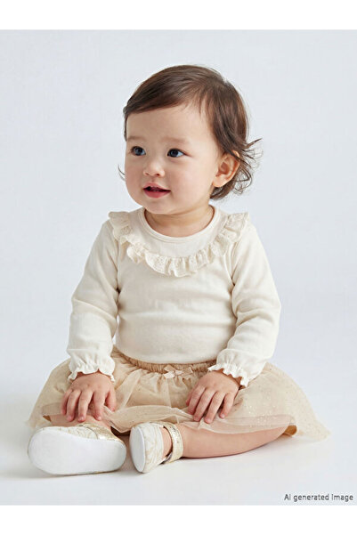 LC Waikiki Freezen Store'dan I Sıfır Roba Yaka Fırfır Detaylı Kız Bebek Çıtçı...