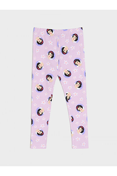 Disney Snow White Cotton Long Leggings for Girls Purple 6-7 Years