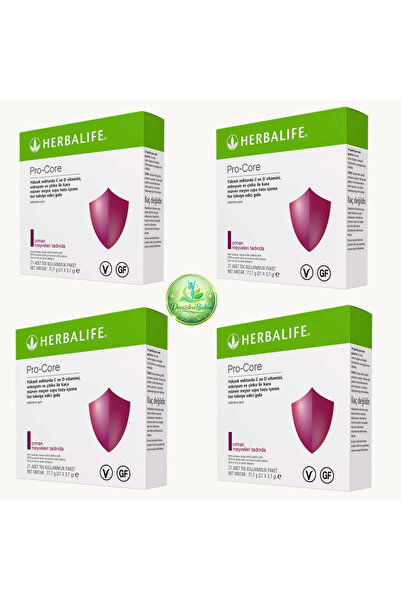 Herbalife Pro-Core Orman Meyveli Vitamin ve Mineral Takviyesi 21 Şase x 4 (4'...