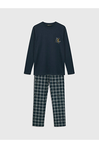 LC Waikiki Peak New Season Standard Fit Plaid Men's Pajama Set