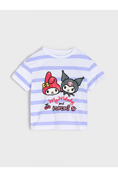 Hello Kitty Tricou din bumbac Melody și Kuromi, alb, 7-8 ani