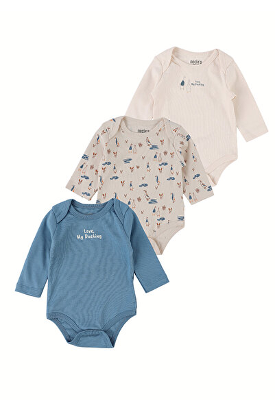 MiniKids Σετ 3 κορμάκια, Love My Ducking, πολύχρωμα
