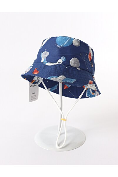 MiniKids Boy's hat, Astronaut, blue