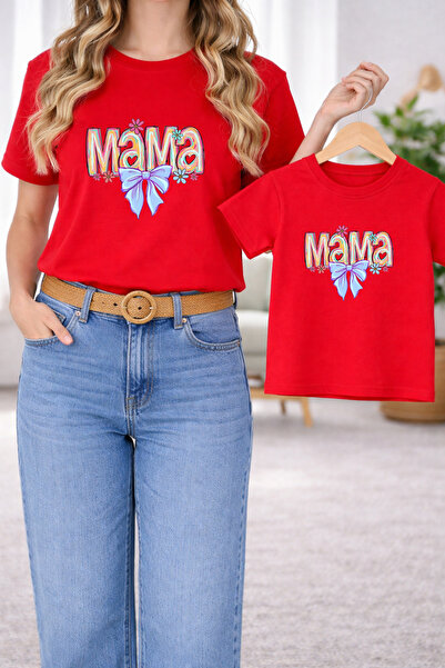 LORVEX tricou Combinație mamă-fiică supradimensionat – Tricou mamă și copil C...