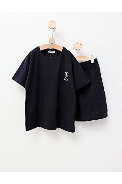 MiniKids Καλοκαιρινό ντύσιμο, Κοριτσίστικα μάτια, μπλε σκούρο