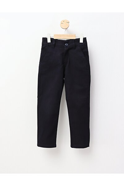 MiniKids Navy blue Radu terry pants