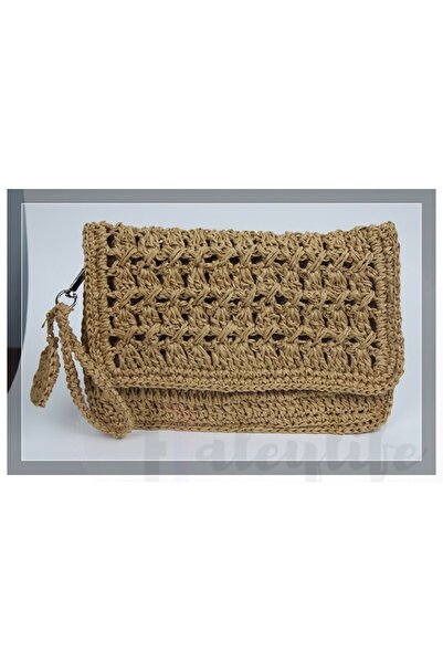 Aleylife Aley Life El Yapımı Kağıt Ip Clutch & Makyaj Çantası