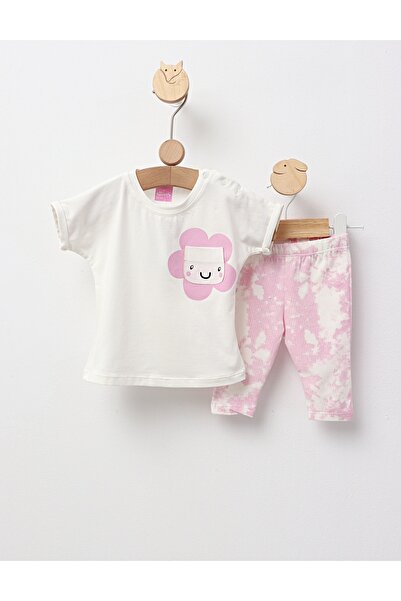 MiniKids Καλοκαιρινό σετ Ilinca, ροζ σχέδιο