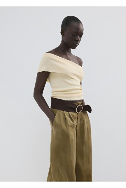 MANGO Woman Omzu açık bluz