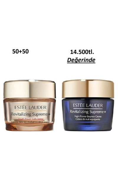 Estee Lauder Canlandırıcı Supreme Gündüz 50ml + Night Duo Gece Kremi 50ml. Se...