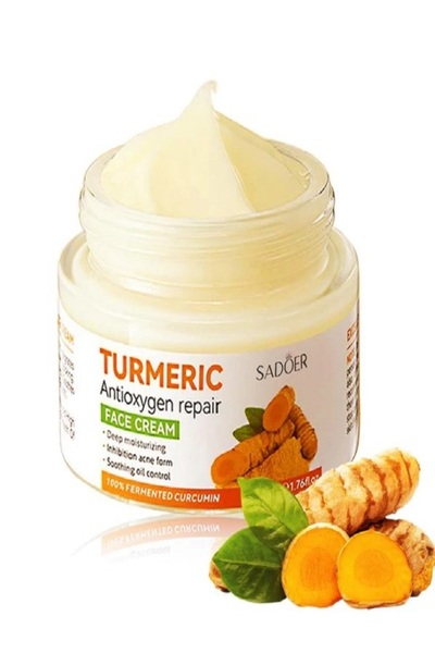 SADOER Turmeric Antioxygen Repair Face Cream Deep Hydration Improve Acne Soot...