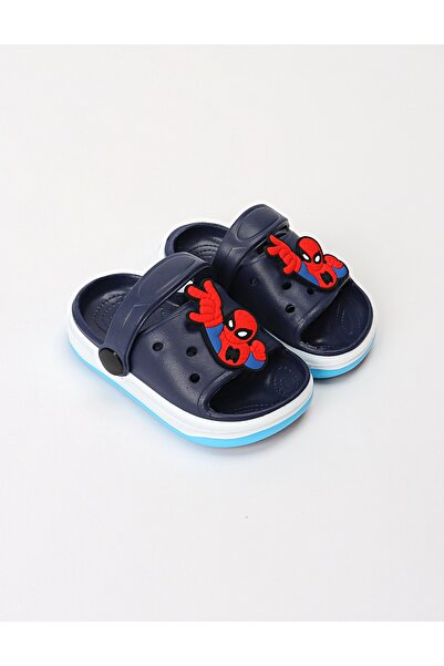MiniKids Papuci de spuma + Jibbtz SpiderMan bleumarin