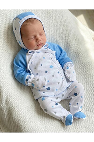 MiniKids Κοστούμι 5 τεμαχίων με μπλε αστέρια σε σχήμα Ρουμανίας