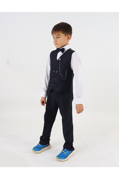 MiniKids Costum premium Shelby Team bleumarin