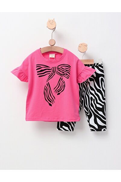 MiniKids Καλοκαιρινό σετ, κοριτσίστικο W&B, με κυκλάμινο