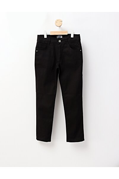 MiniKids Flaviu black terrycloth trousers