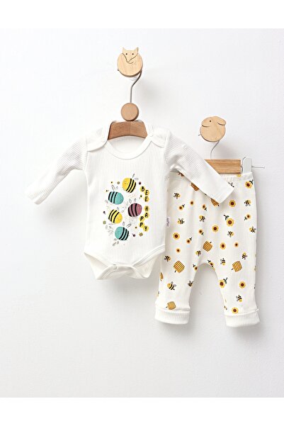 MiniKids Costumas Happy Bee, model alb