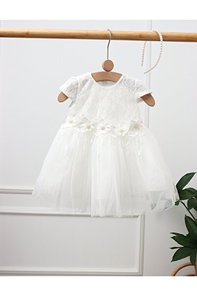 MiniKids Rochita Selenna, cu bentita, model alb