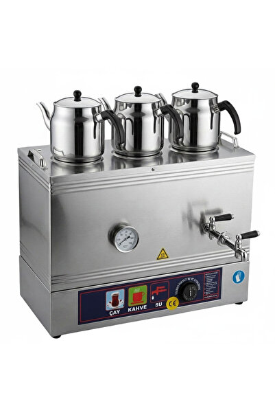 MUTLINE 3 Demlikli Elektrikli Pleytsiz Çay Kazanı, Çay Ocağı 42 LT