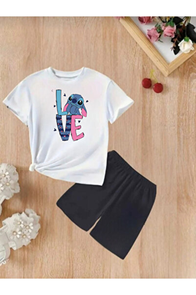 DOCE ELEGANTE SET DE VARĂ PENTRU FETE CU IMPRIMEU POCKET LOVE