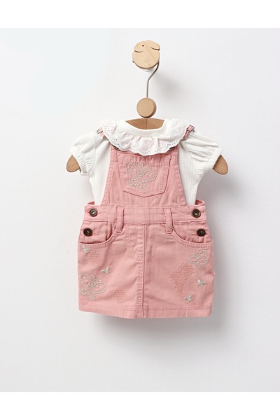 MiniKids Sarafan si tricou Raisa roz