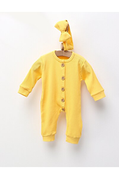 MiniKids Ολόσωμη φόρμα με κορδέλα, Marry, κίτρινη