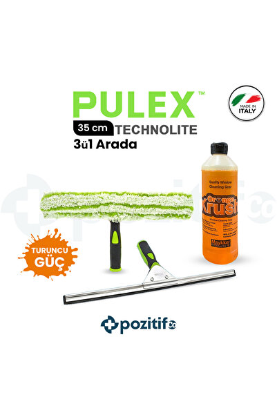 pulex Profesyonel Ev ve İş yeri Cam Temizlik Seti - 35cm - Camçek / Çekçek + ...