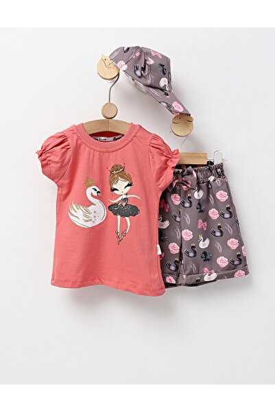 MiniKids Καλοκαιρινό σετ, Μπαλαρίνα, μοντέλο με σκονισμένο ροζ χρώμα