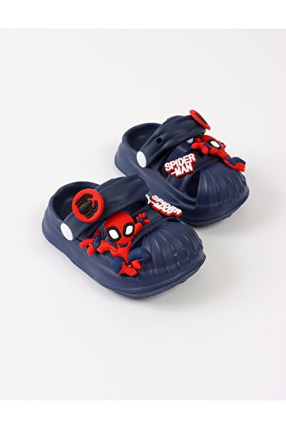 MiniKids Ναυτικό μπλε αφρώδης παντόφλα Σπάιντερ-μαν