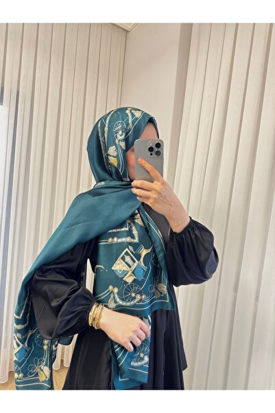 zesu co İthal Vual İpek Şal İç Göstermeyen Kaymayan Tesettür Şal