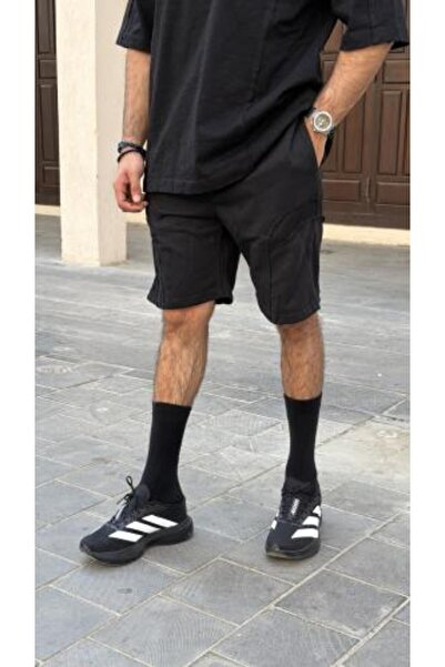 MYSTYLE1 black casual shorts