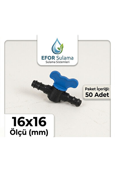 EFOR Sulama 16x16 mm ventil za navodnjavanje kap po kap - kompatibilan sa cre...