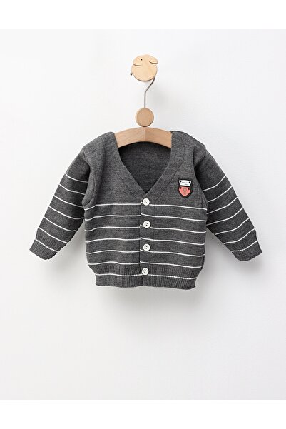 MiniKids Pulover GogoBici clasic gri inchis