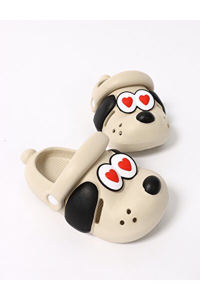 MiniKids Papuci de spuma Catelus Inimioara bej