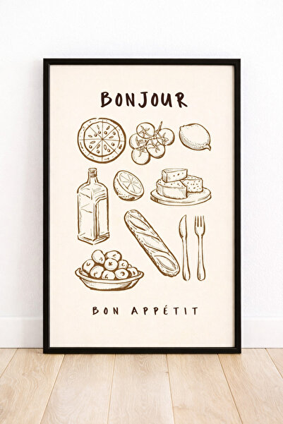 artera casa Bonjour Bon Appétit Mutfak Duvar Tablosu