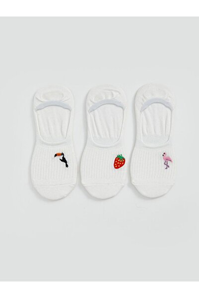 LC Waikiki جوارب راقصة الباليه النسائية المطرزة، 3 قطع