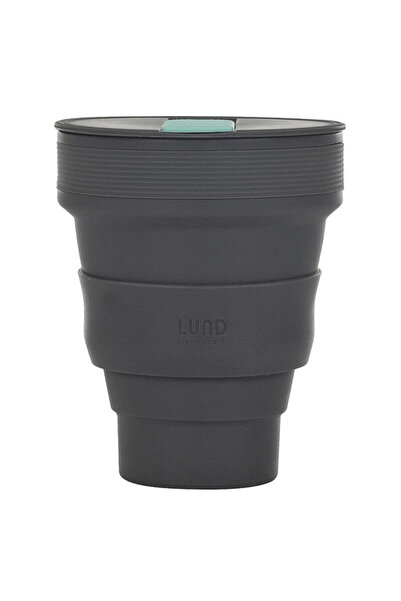 Lund London كوب قابل للطي سعة 350 مل، رمادي اللون - أدوات شرب محمولة للسفر