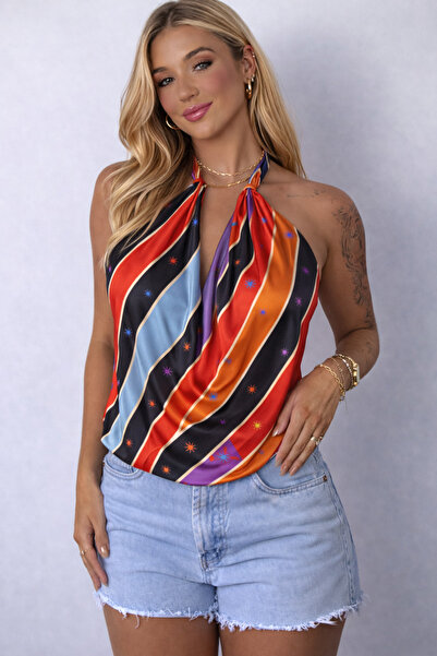 laviyonsa bumbac 100% bustieră din satin cu șnur, multifuncțională, 35*55 cm