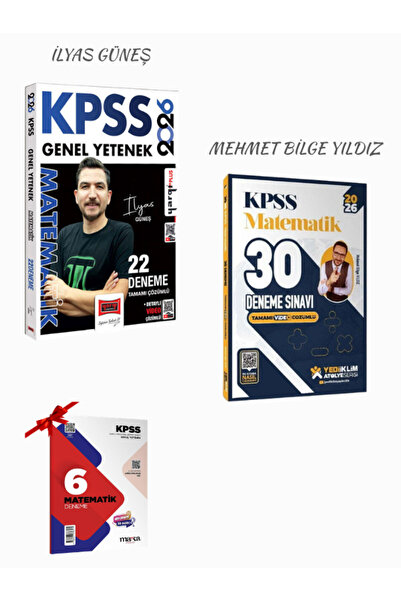 Yargı Yayınları 2026 KPSS Matematik Genel Yetenek Tamamı Çözümlü Deneme Seti ...