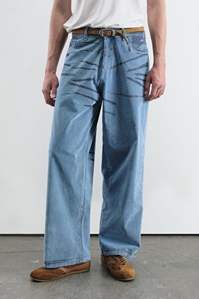 Hiccup GIEST Abstract Wide Denim jeans