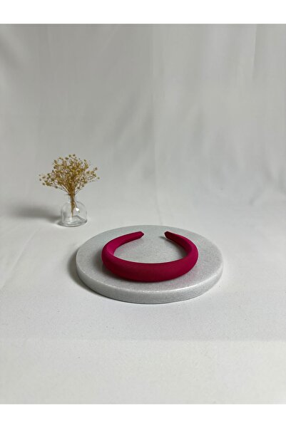 MegssStore ربطة شعر من الجيرسيه الرفيع المنحني باللون الفوشيا