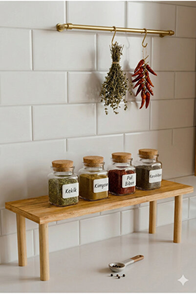 PEKA Mini Tezgah Üstü Baharatlık Mutfak Rafı Baharat Organizer 40x14 cm