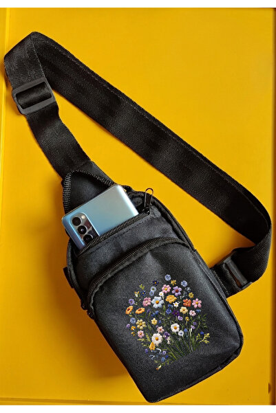 JANJAN Geantă de damă cu talie încrucișată și compartiment pentru piept, Gean...