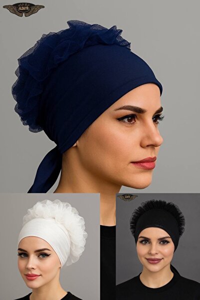 ALDAIYR 3 τεμάχια Καπέλο με βολάν για χιτζάμπ