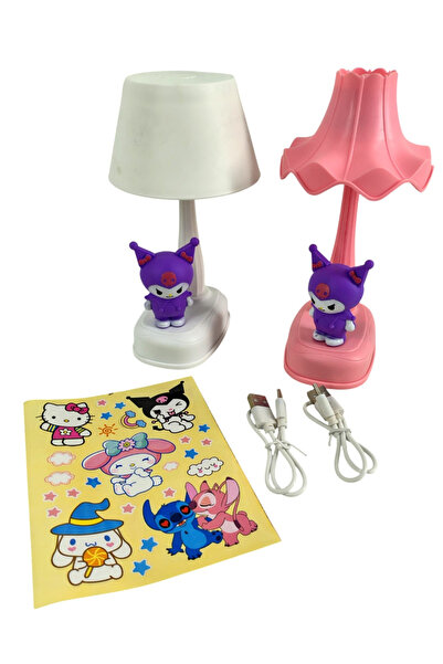 Generic Cartoon Desk Lamp with Sticker – 2 Light Modes – Kids Table Night Lig...