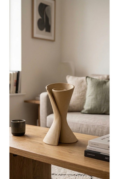 LayerOne Modern Soyut Dekoratif Vazo – Minimalist Heykel Tasarım