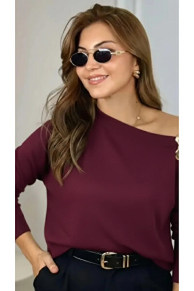 ÖZZYGİYİM Shoulder Detail Steel Sweater